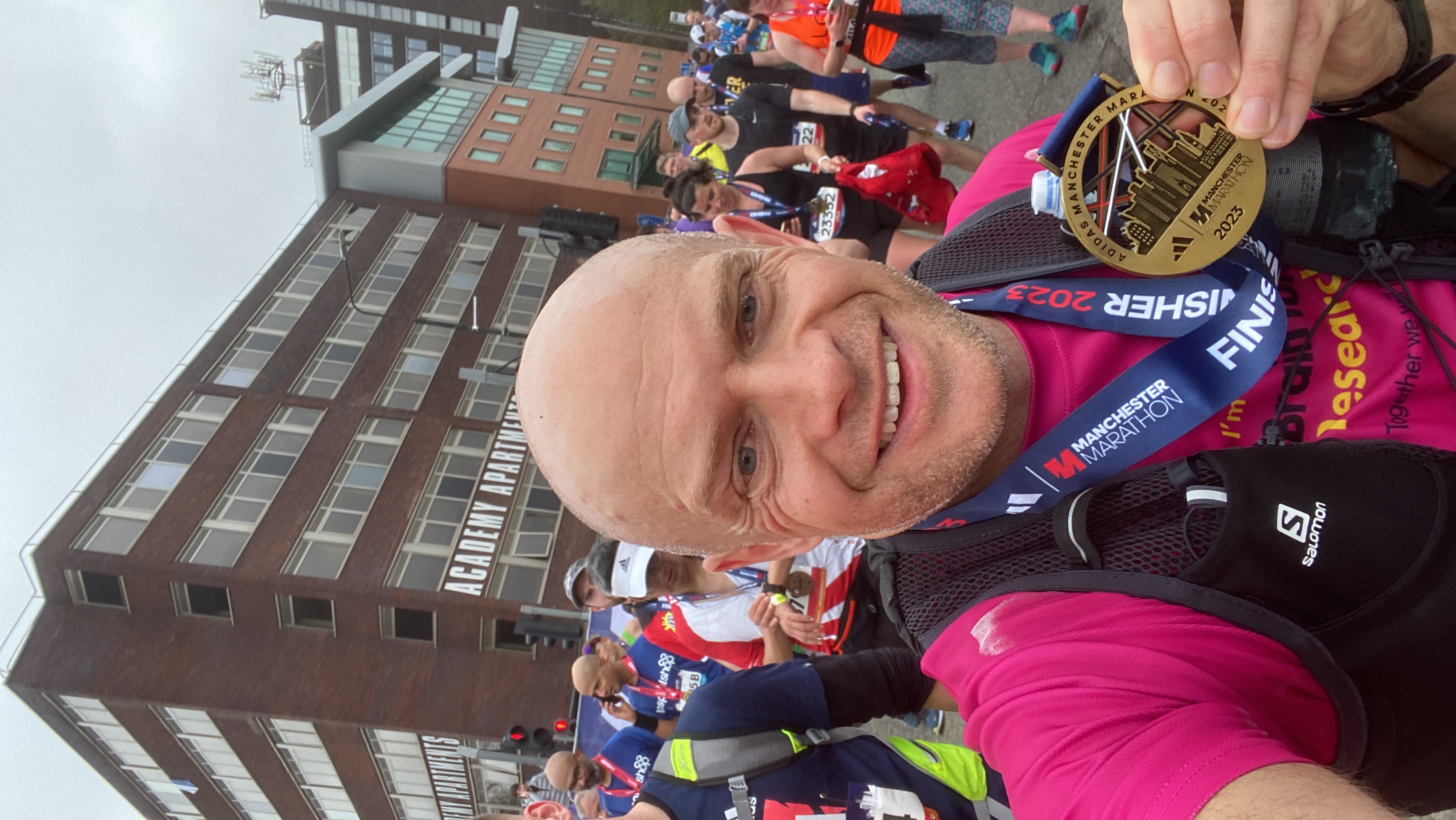 Pete Scholey at Manchester Marathon 2023
